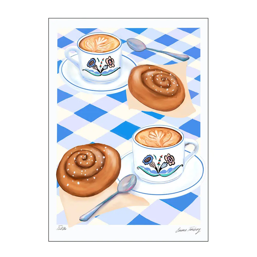 Emma Forsberg Juliste 50x70 cm Fika