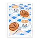 Emma Forsberg poster 50x70 cm fika