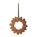 Pepparkaka julkrans 18,5 cm brun