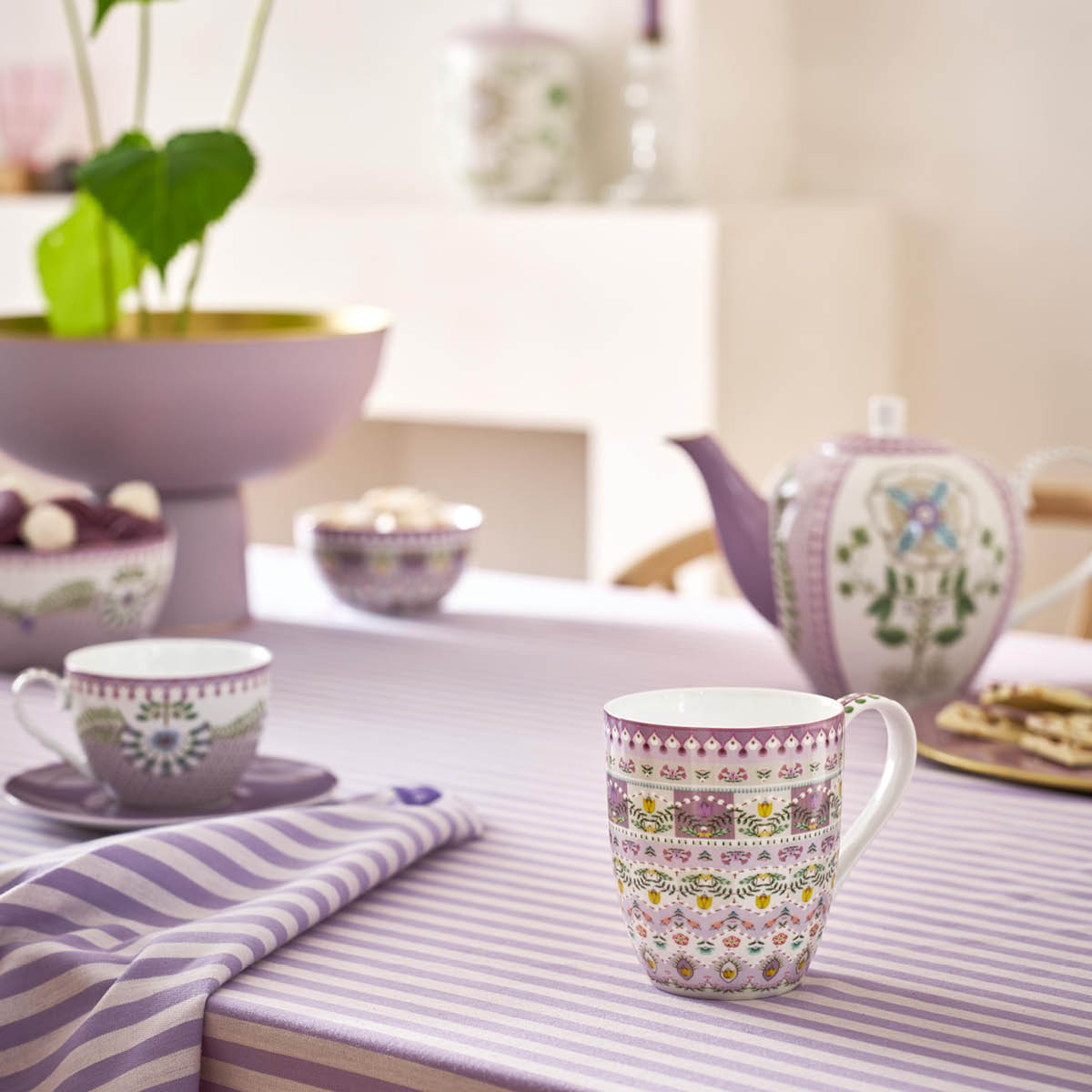 Pip Studio Lily & Lotus Muki XL 40 cl 2 kpl Off-white