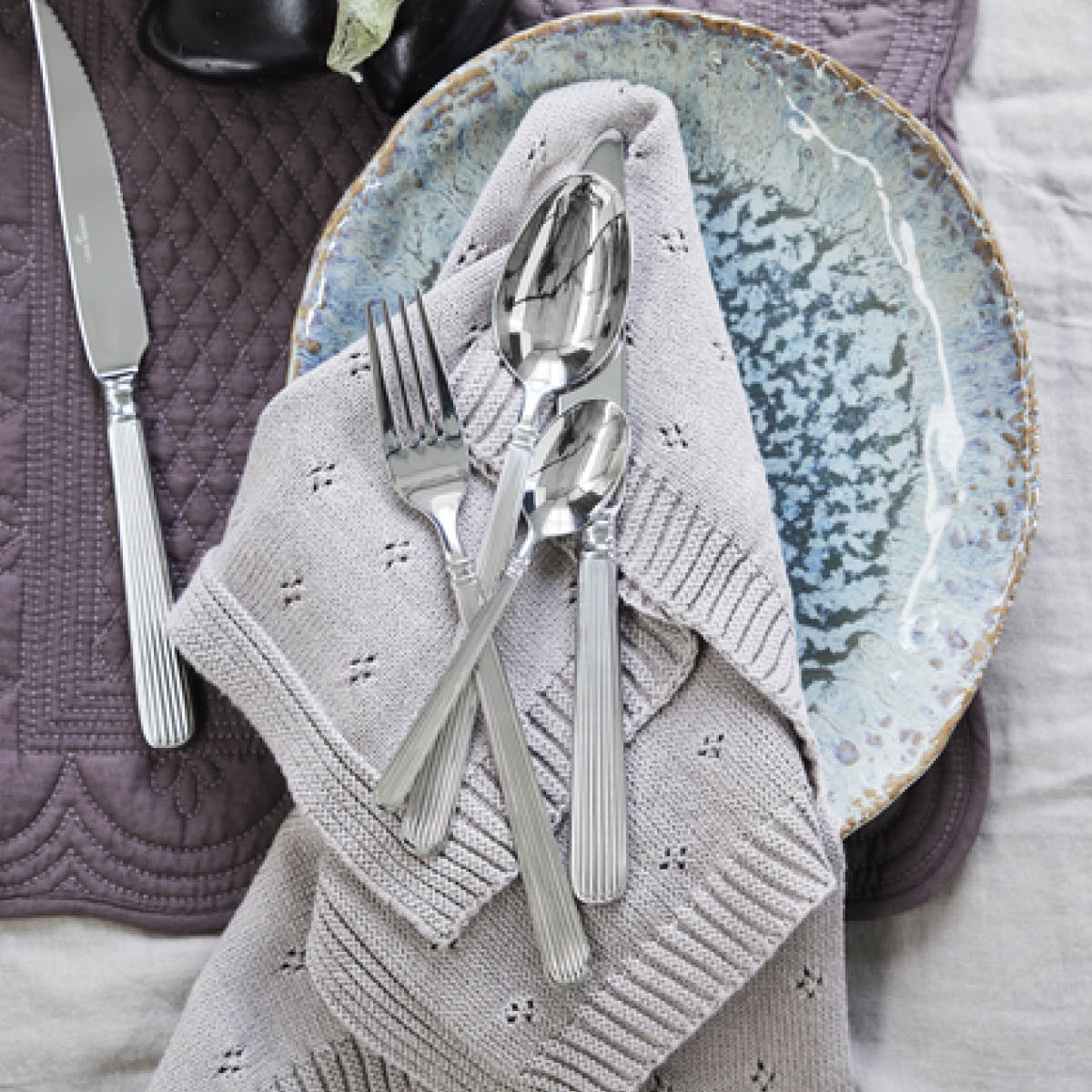 Lene Bjerre Caia disktrasa 28x28 cm taupe