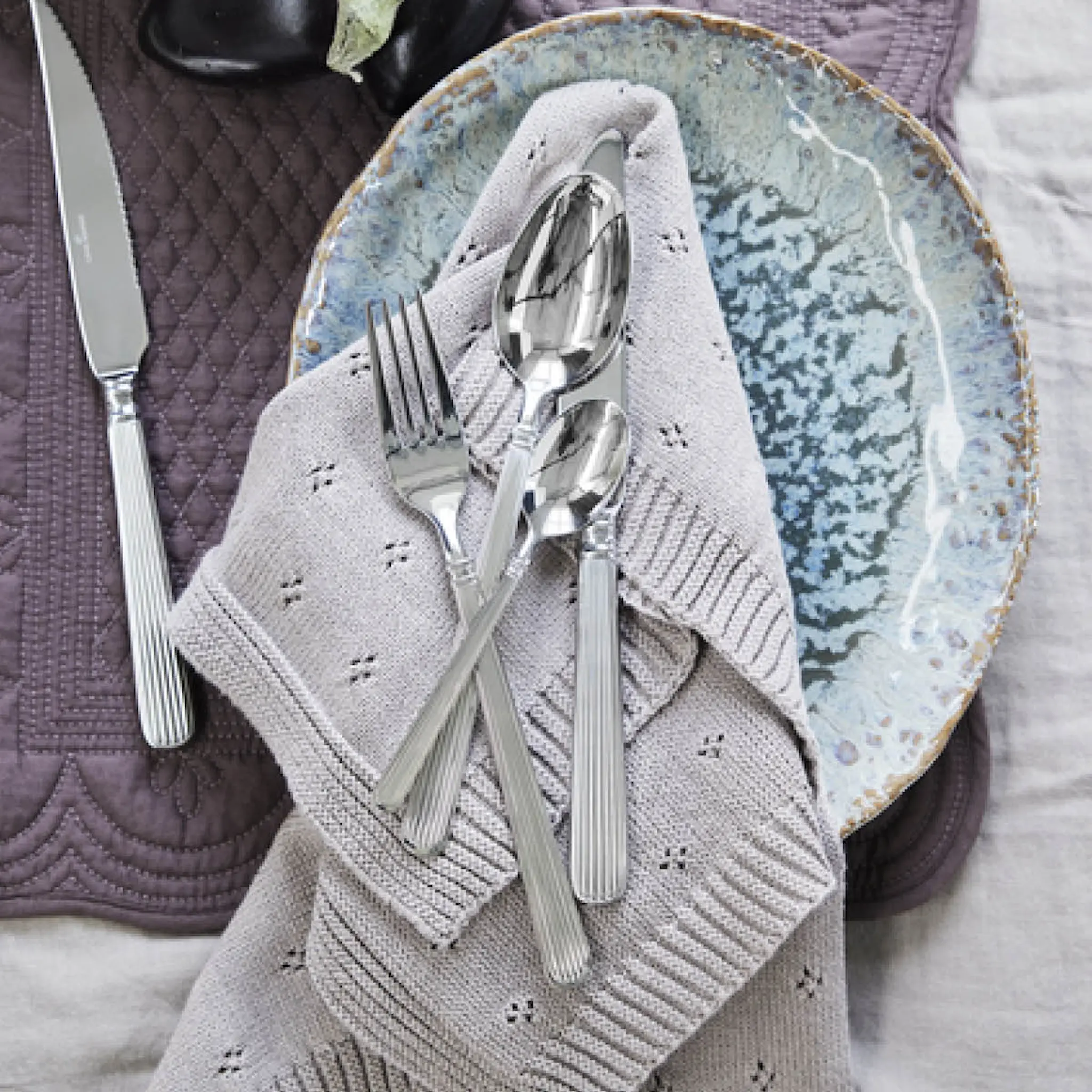 Lene Bjerre Caia disktrasa 28x28 cm taupe