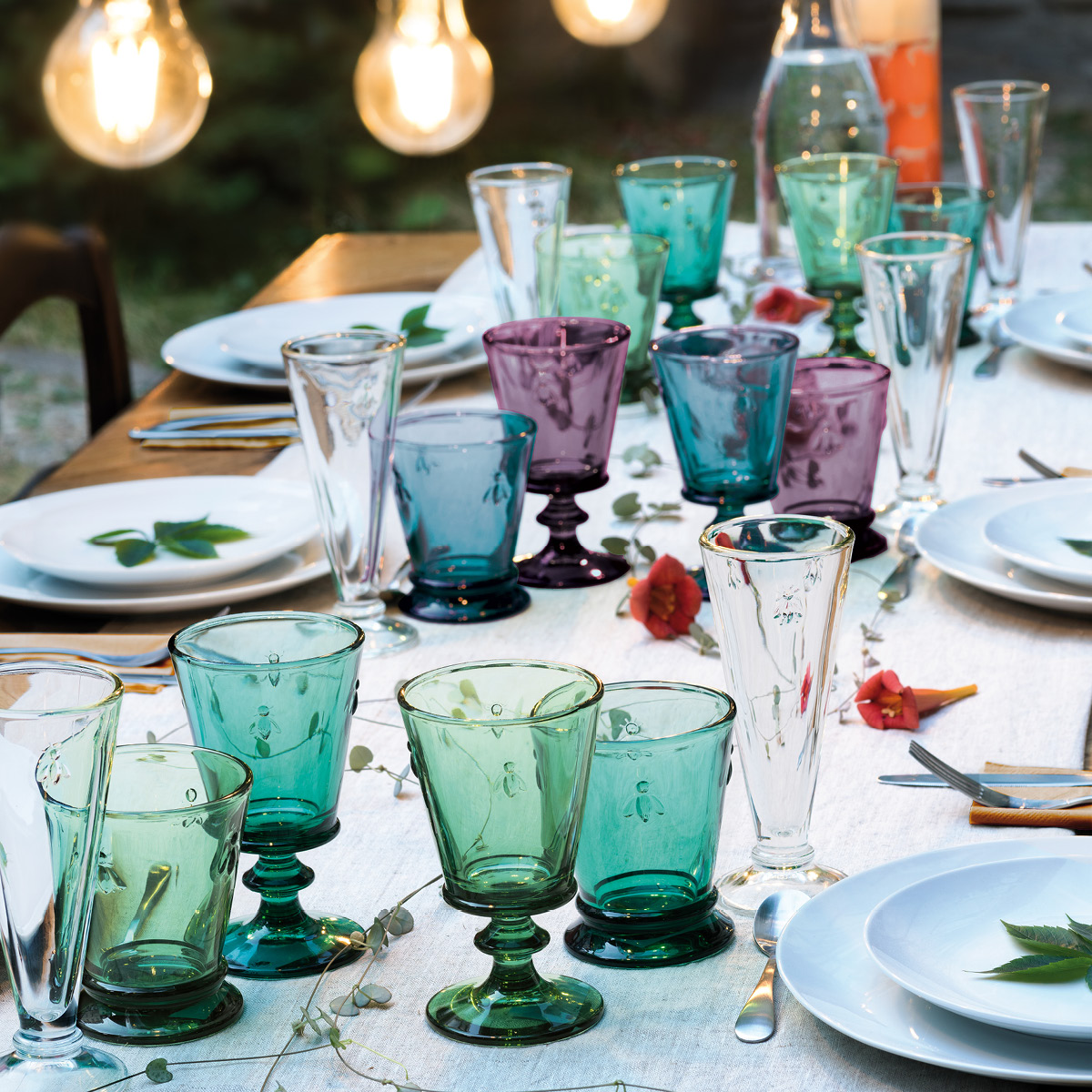 La Rochère Abeille Viinilasi 24 cl 6 kpl Aubergine