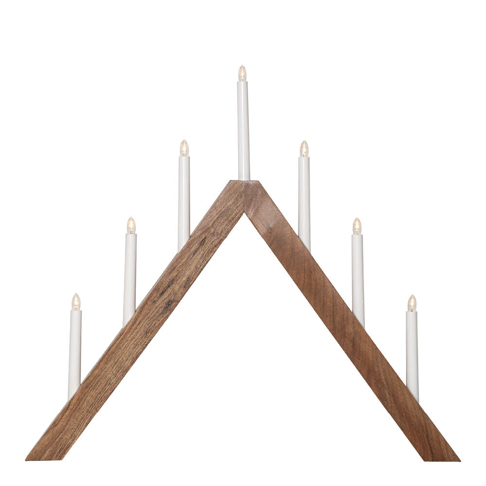 Star Trading Acca adventsljusstake A-form 60 cm brun
