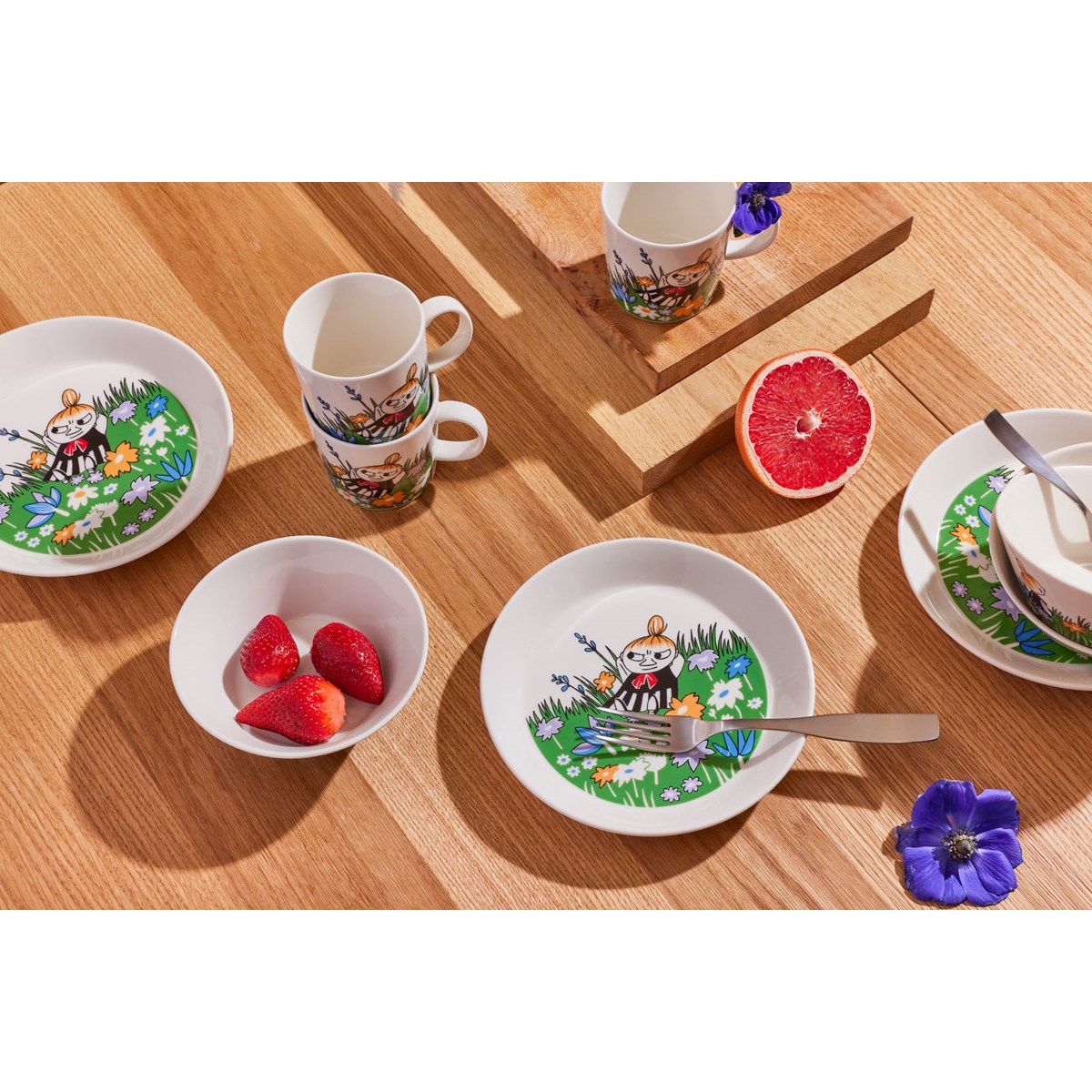 Moomin Arabia Mummi asjett 19 cm Lille My i engen