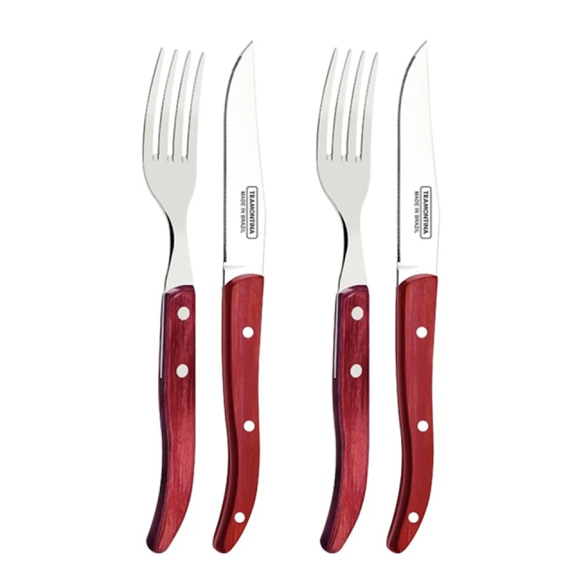 Tramontina Churrasco bestickset 4 delar natur