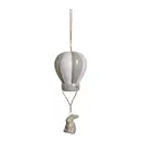 Deifilia ornament kanin i luftballong 11 cm mörkbrun