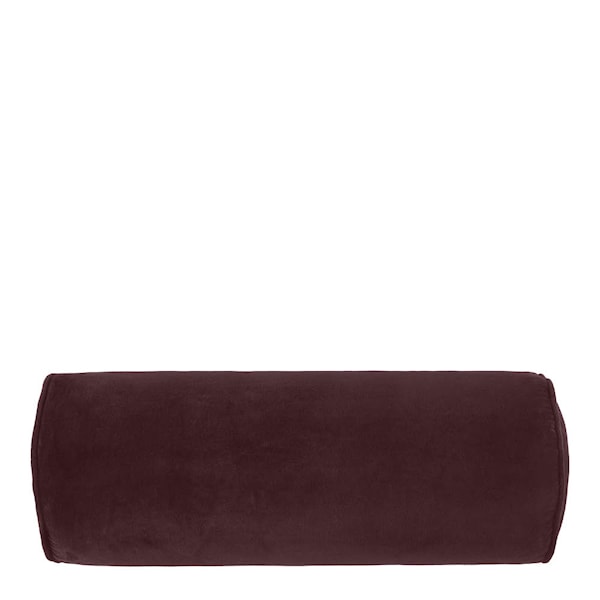 Bolster kudde sammet 55x20 cm espresso