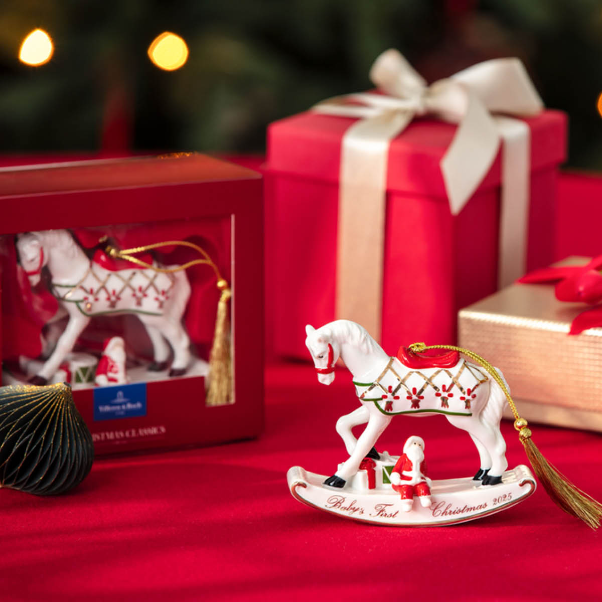 Villeroy & Boch Christmas Classic juletrepynt gyngehest 9 cm