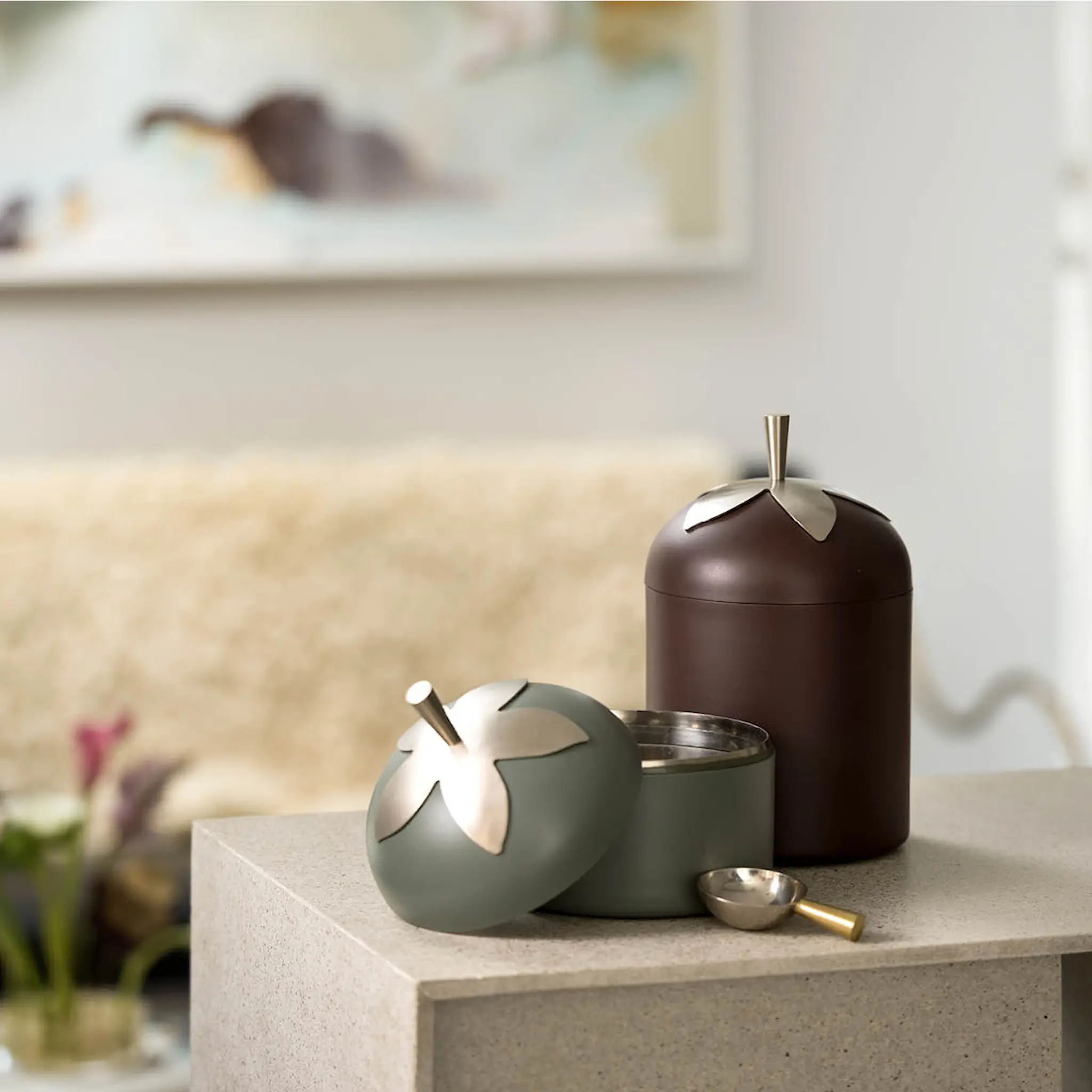 Klong Bladboks med skje 21,5 cm brun