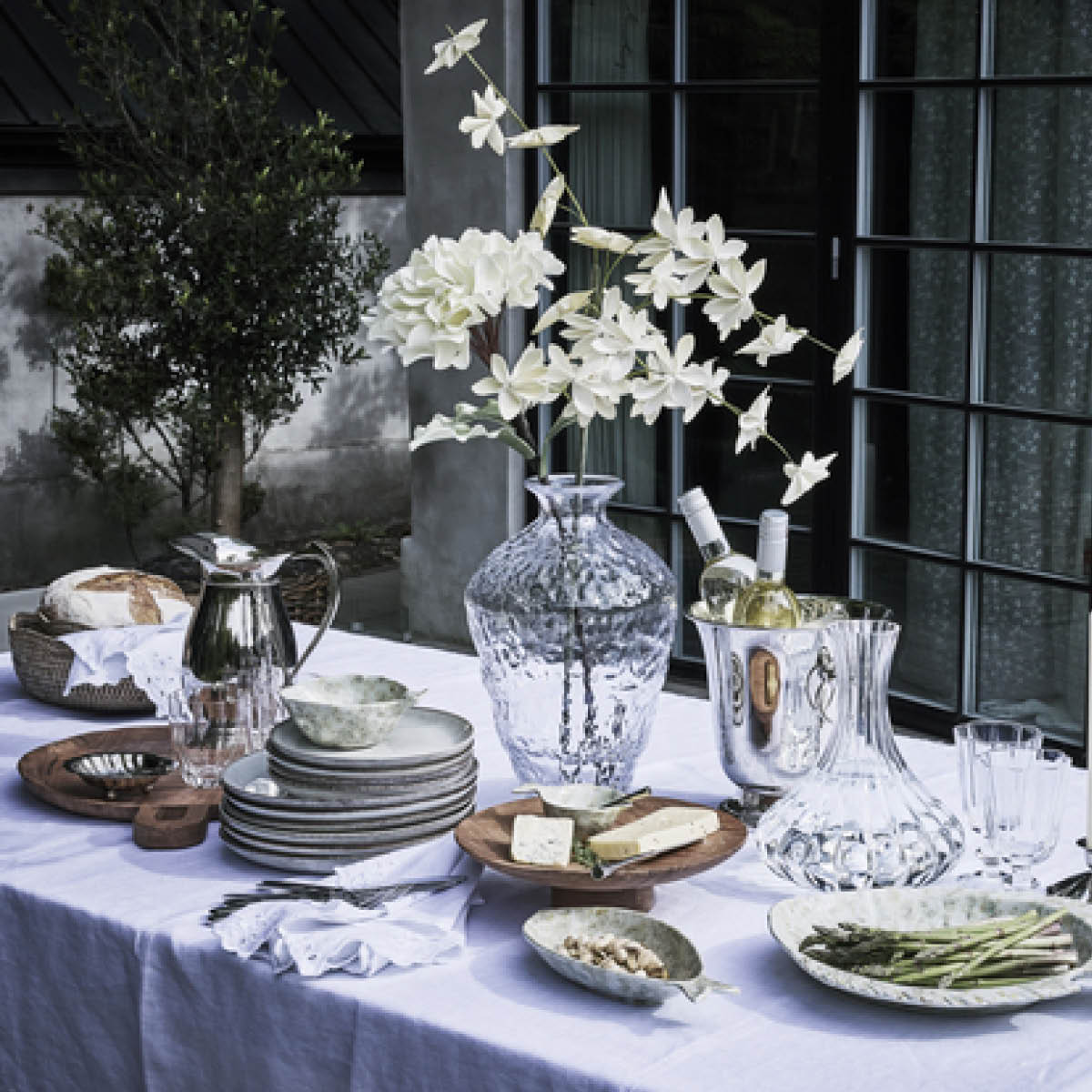 Lene Bjerre Scallia serveringsfat snäcka 12,5 cm silver