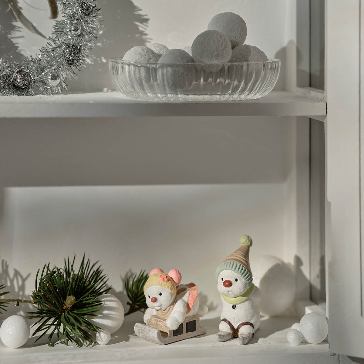 Klarborg Snögubbar 2025 Vina & Vesti figur 6,5 cm 2 delar