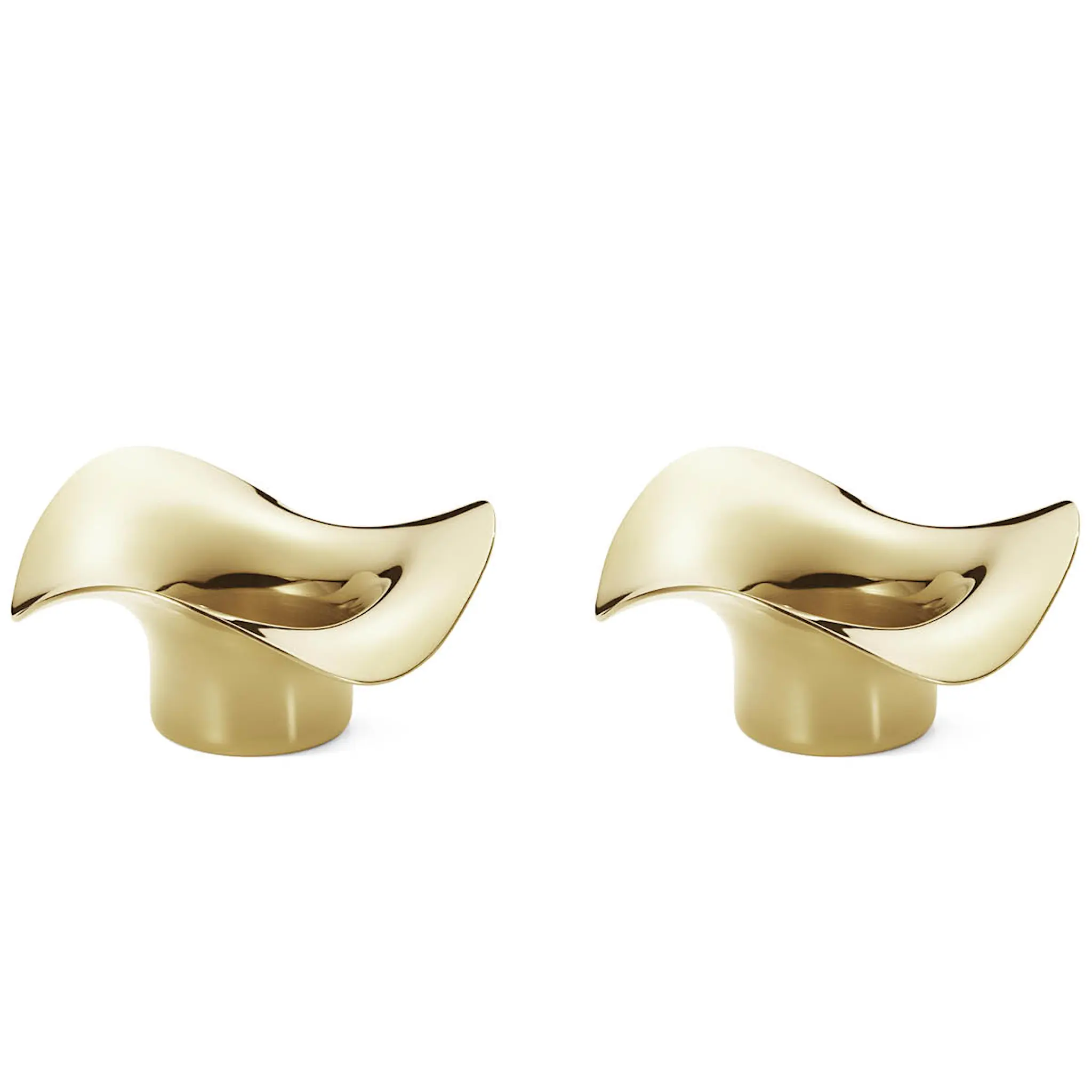 Georg Jensen Cobra Värmeljushållare 4,3 cm 2-pack Guldpläterade