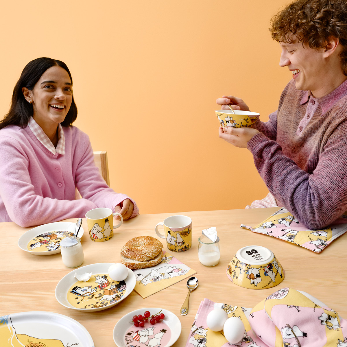 Moomin Arabia Mummi bolle 15 cm Familietid 80 år