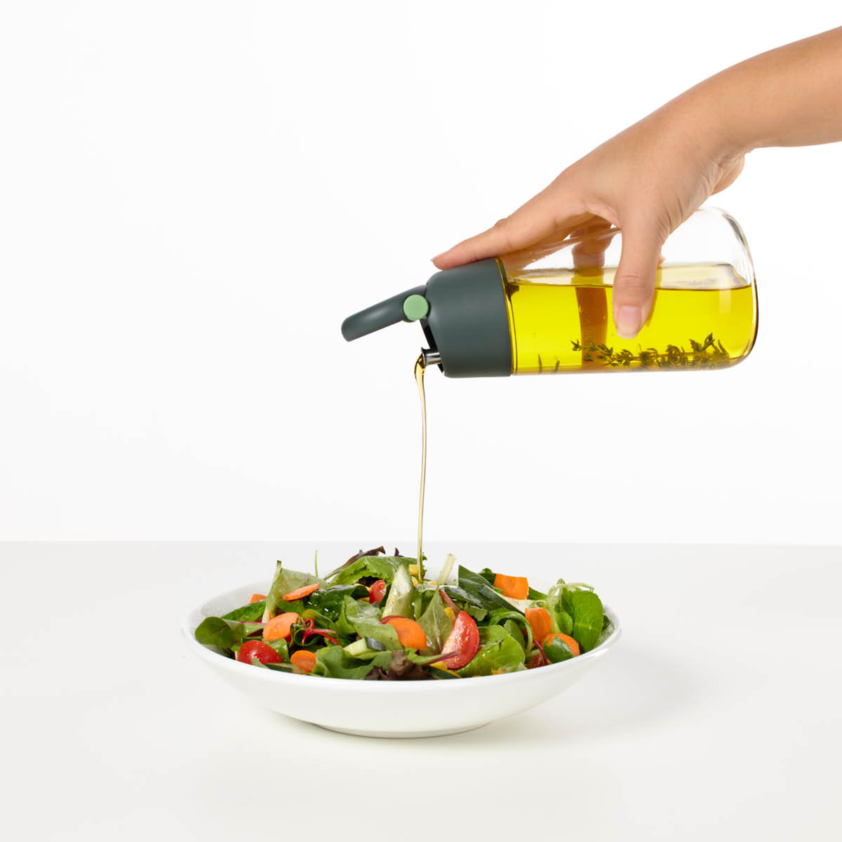 Lékué Oljeflaska / vinägerflaska 400 ml grå/klar