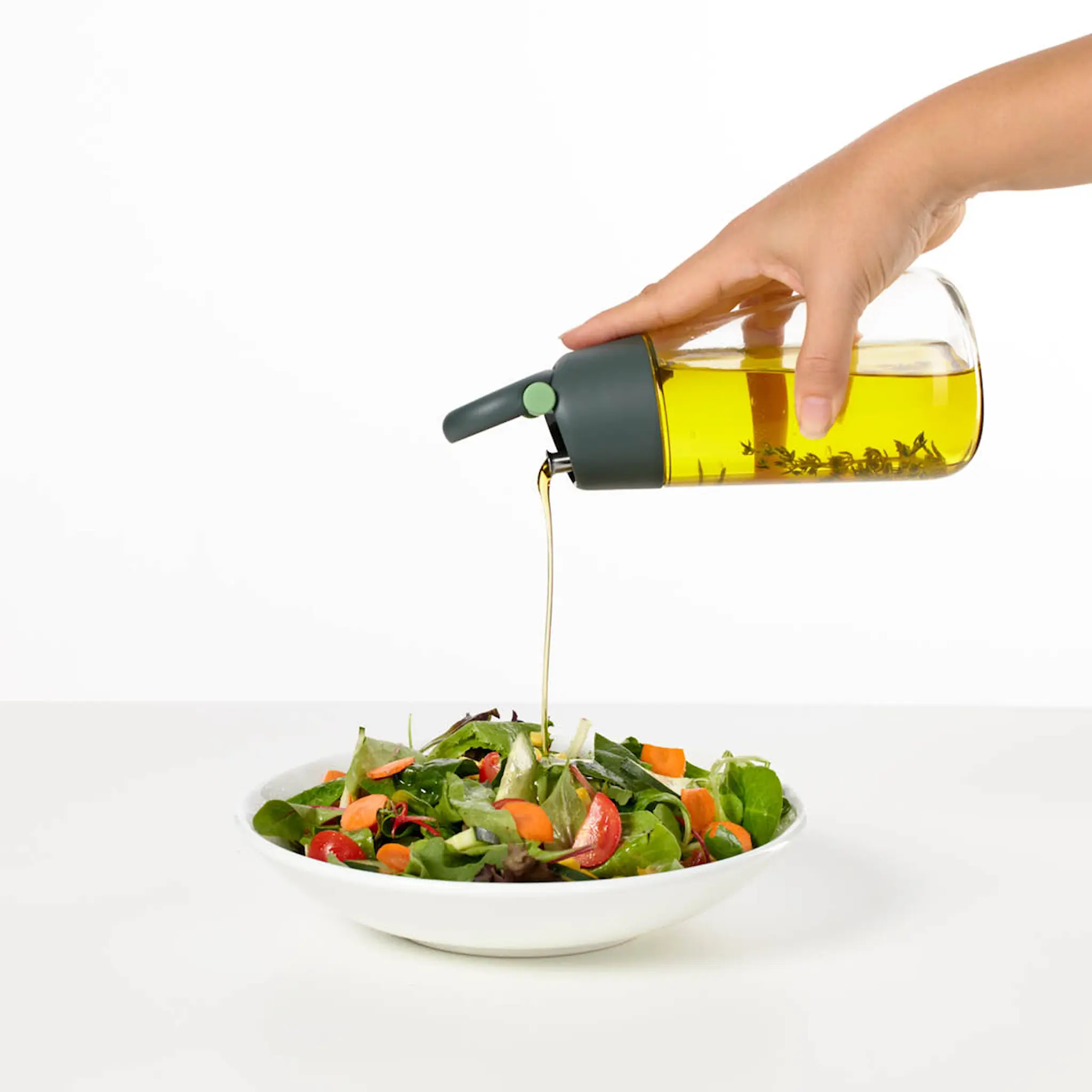 Lékué Oljeflaska / vinägerflaska 400 ml grå/klar