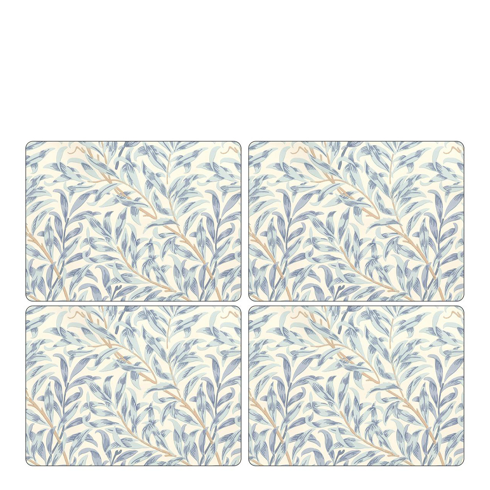 Morris & Co - Pure Morris Pöytätabletti 30x40 cm 4 kpl Willow Bough Sininen