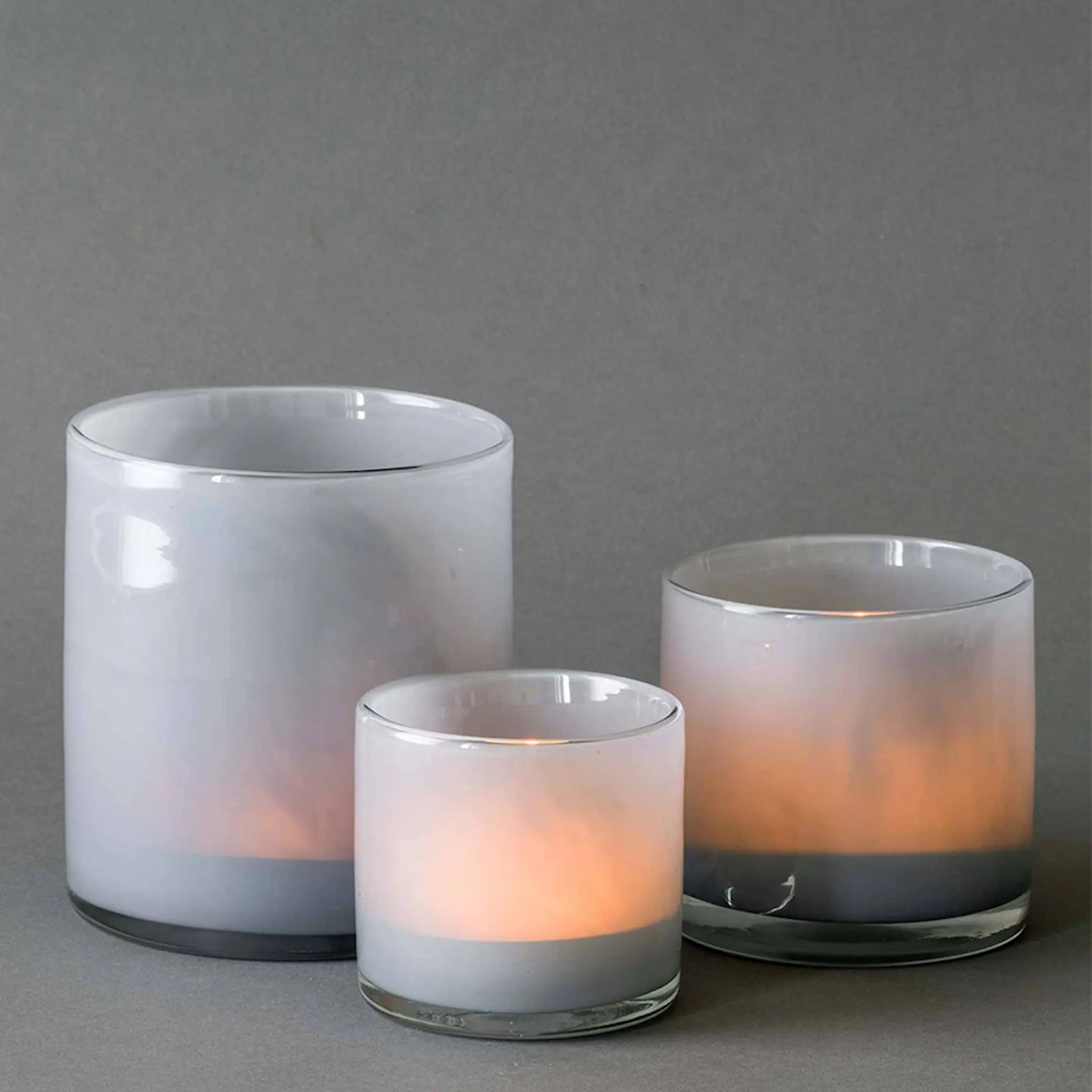 Tell Me More Lyric Kynttilälyhty 8x8 cm Dusty Blue