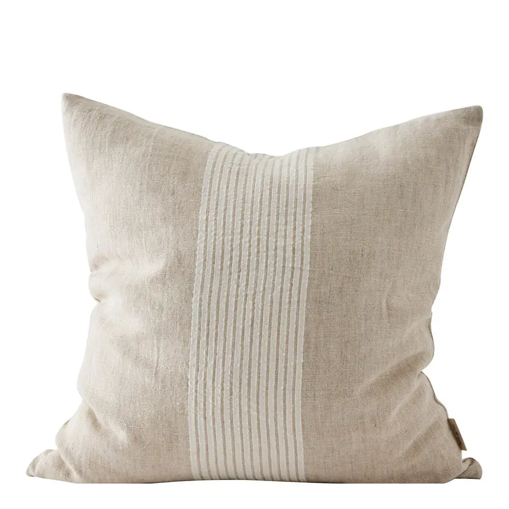 Colette putetrekk i lin 50x50 cm beige striper