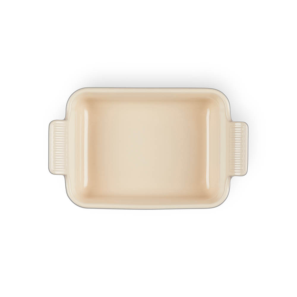 Le Creuset Heritage rektangulært fat 24x19 cm flint