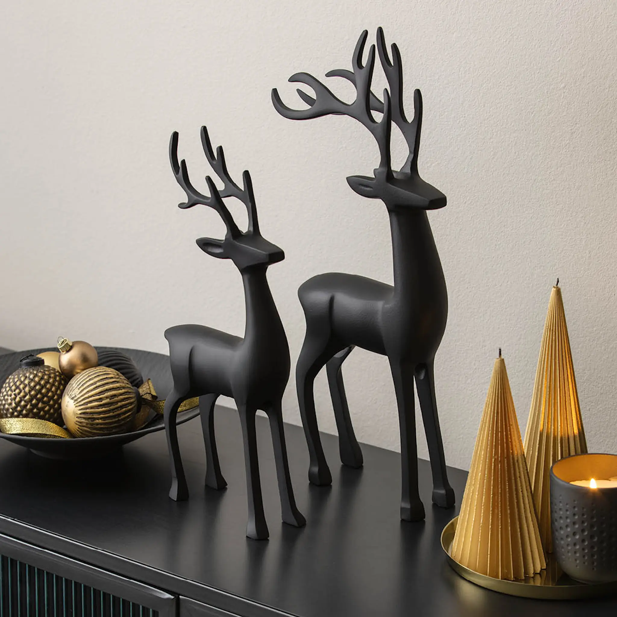 Villeroy & Boch Christmas Chic Rådyr 36 cm svart
