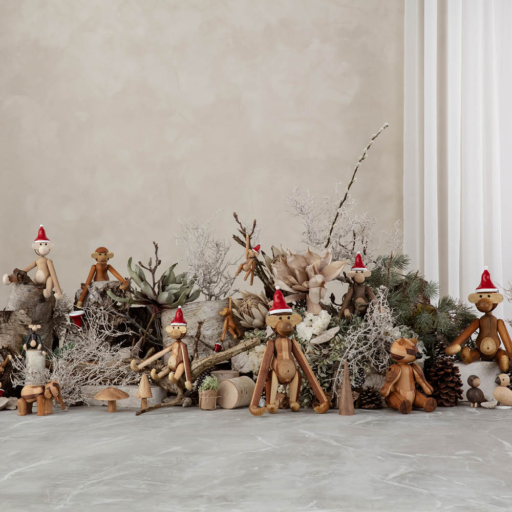 Kay Bojesen Denmark Nisselue medium rød/hvit