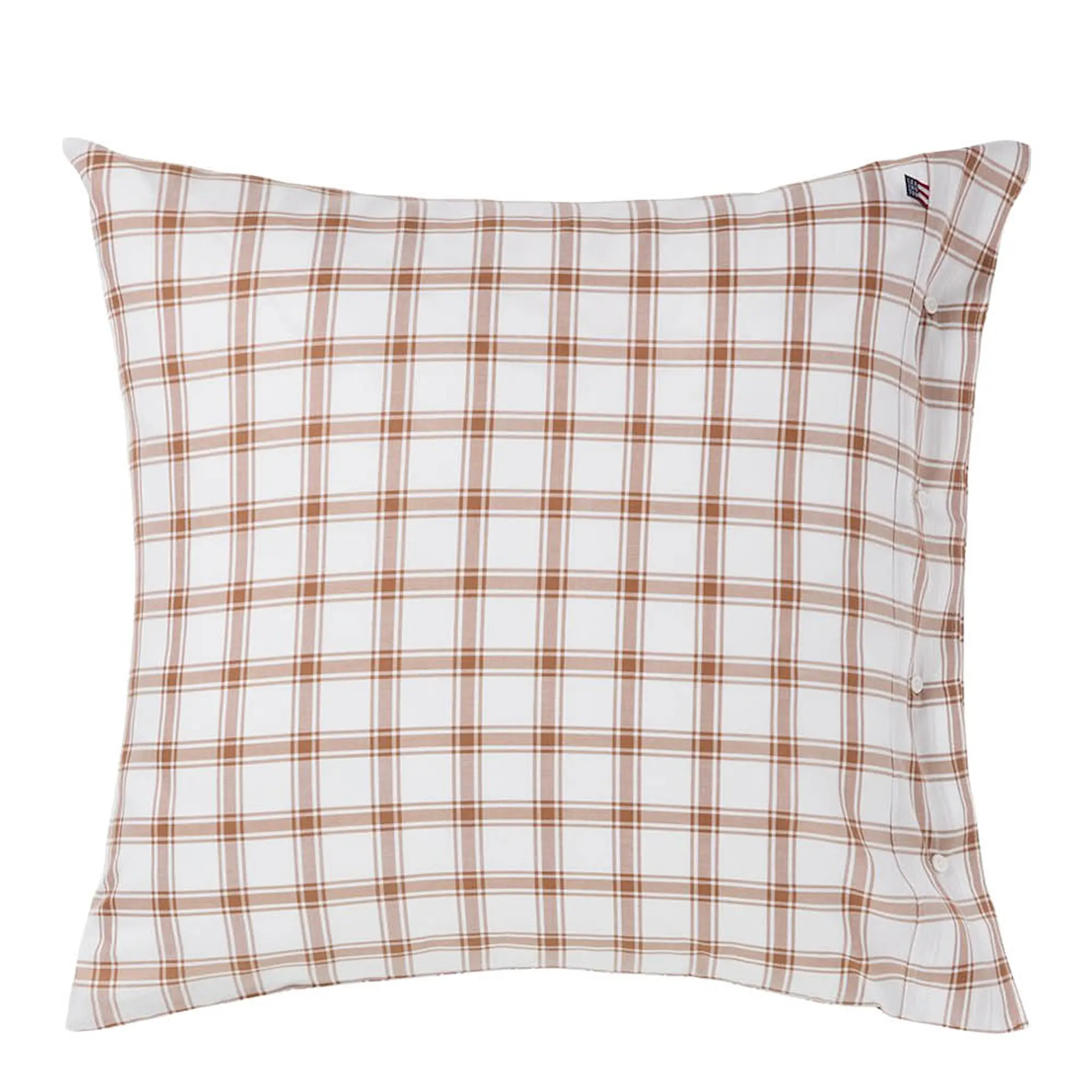 Lexington Örngott 65x65 cm lyocell/bomull pin point rutigt white/fudge