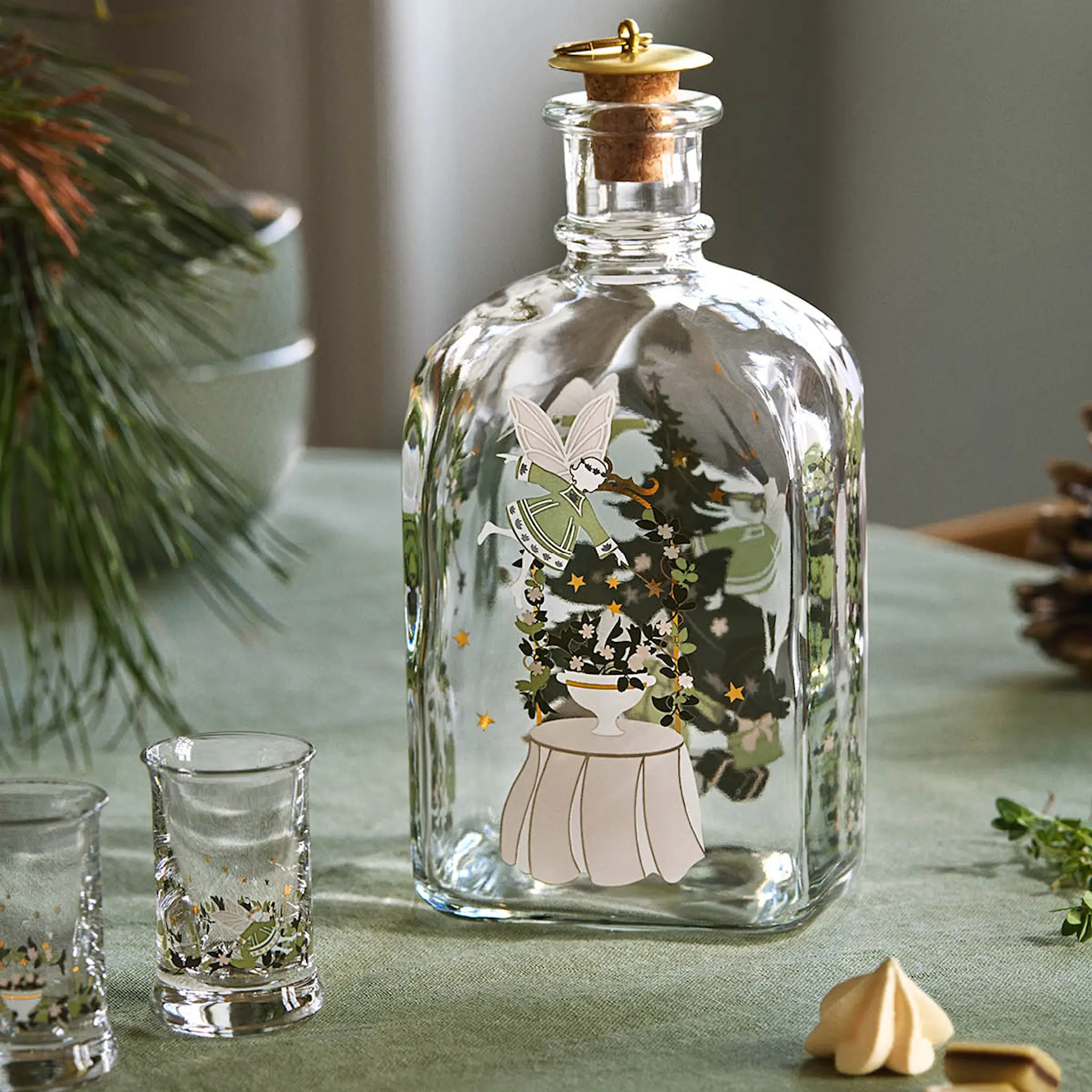 Holmegaard Christmas snapsilasi 2026 3 cl 2 kpl monivärinen