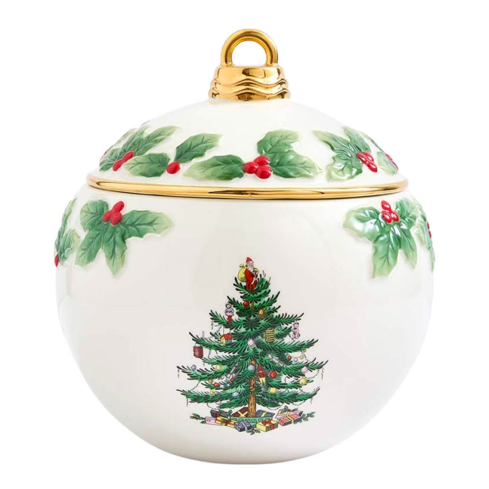 Spode - Christmas Tree keksipurkki joulupallo 20 cm | Alk. 182,00 €