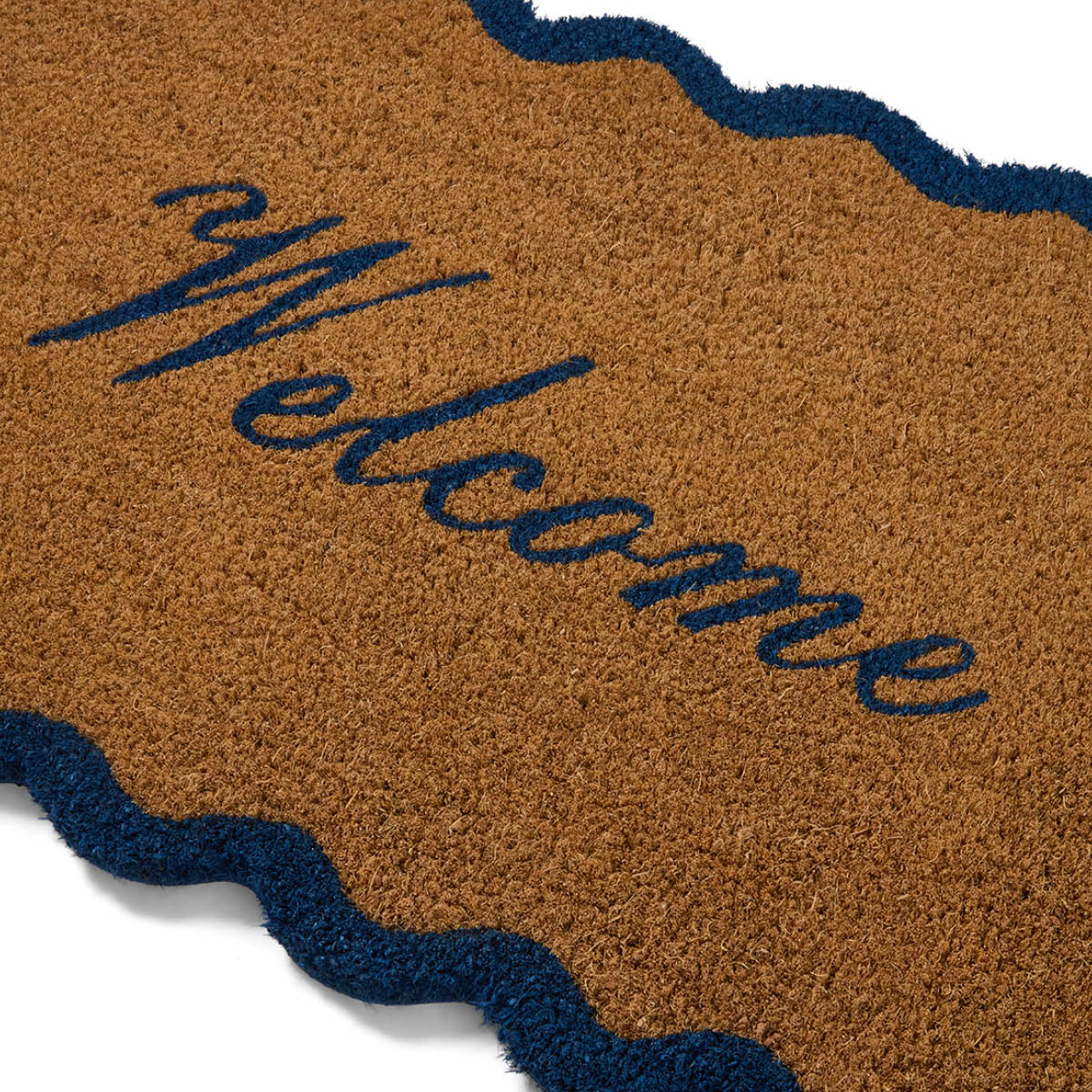 Lexington Kynnysmatto "Welcome" 45x90 cm Beige/Sininen