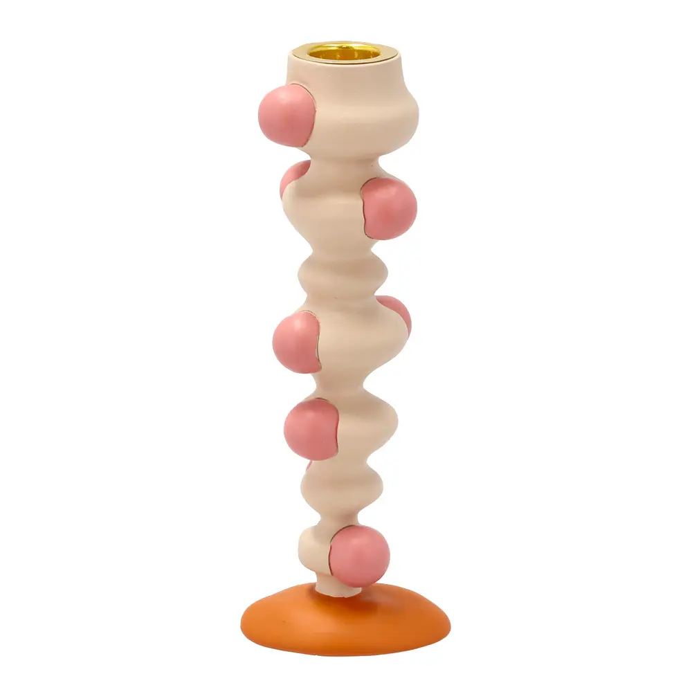 Styles Kynttilänjalka 18 cm Offwhite/Roosa