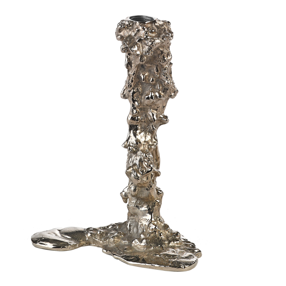 Pols Potten Drip lysestake 25 cm sølv