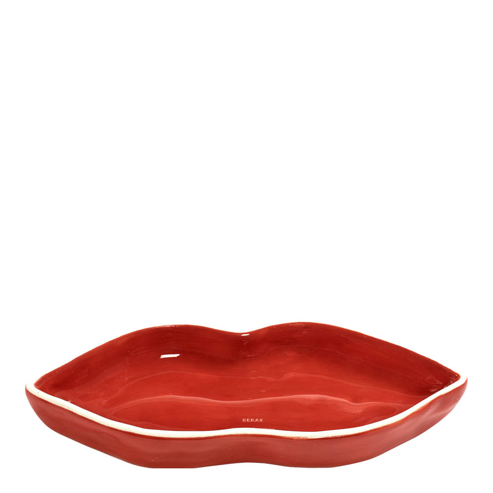 Serax Les Objets Mouleversants serveringsfat Lips S 16x6x2 cm rød