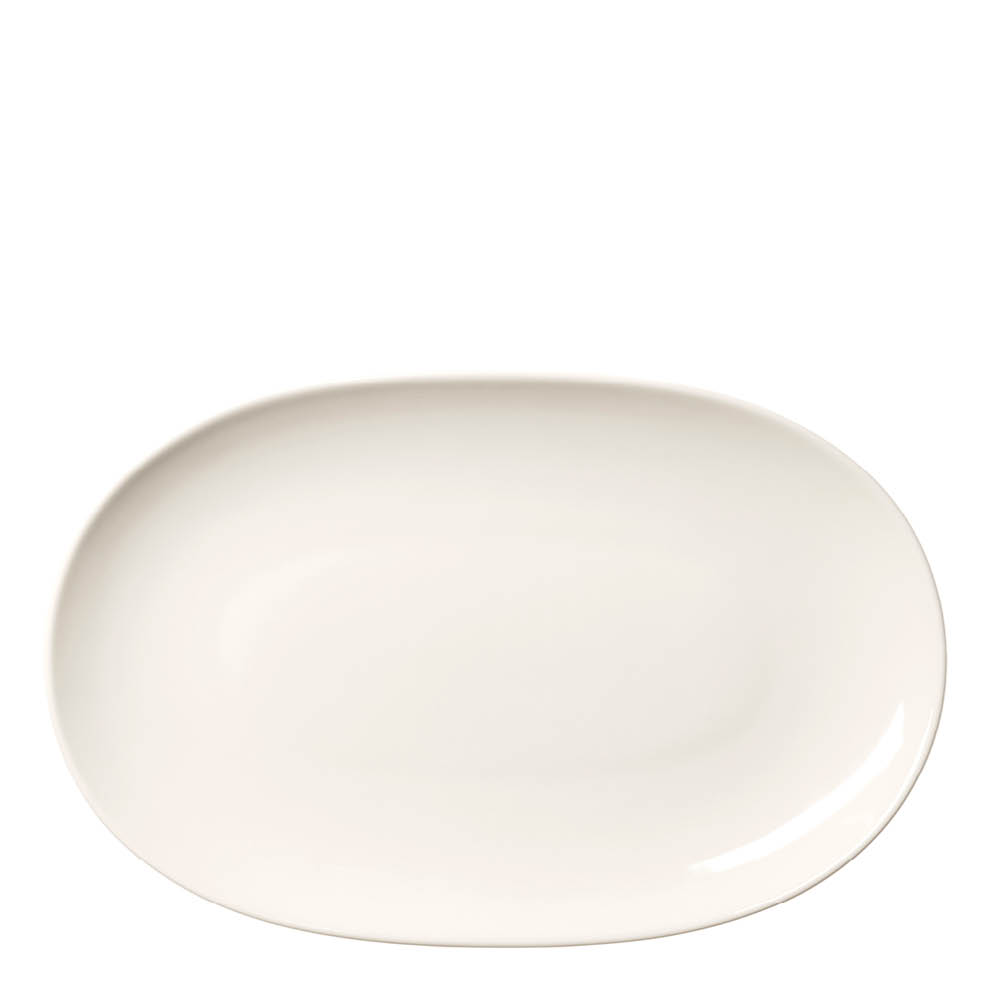 Arabia 24h oval tallrik 18x28 cm vit