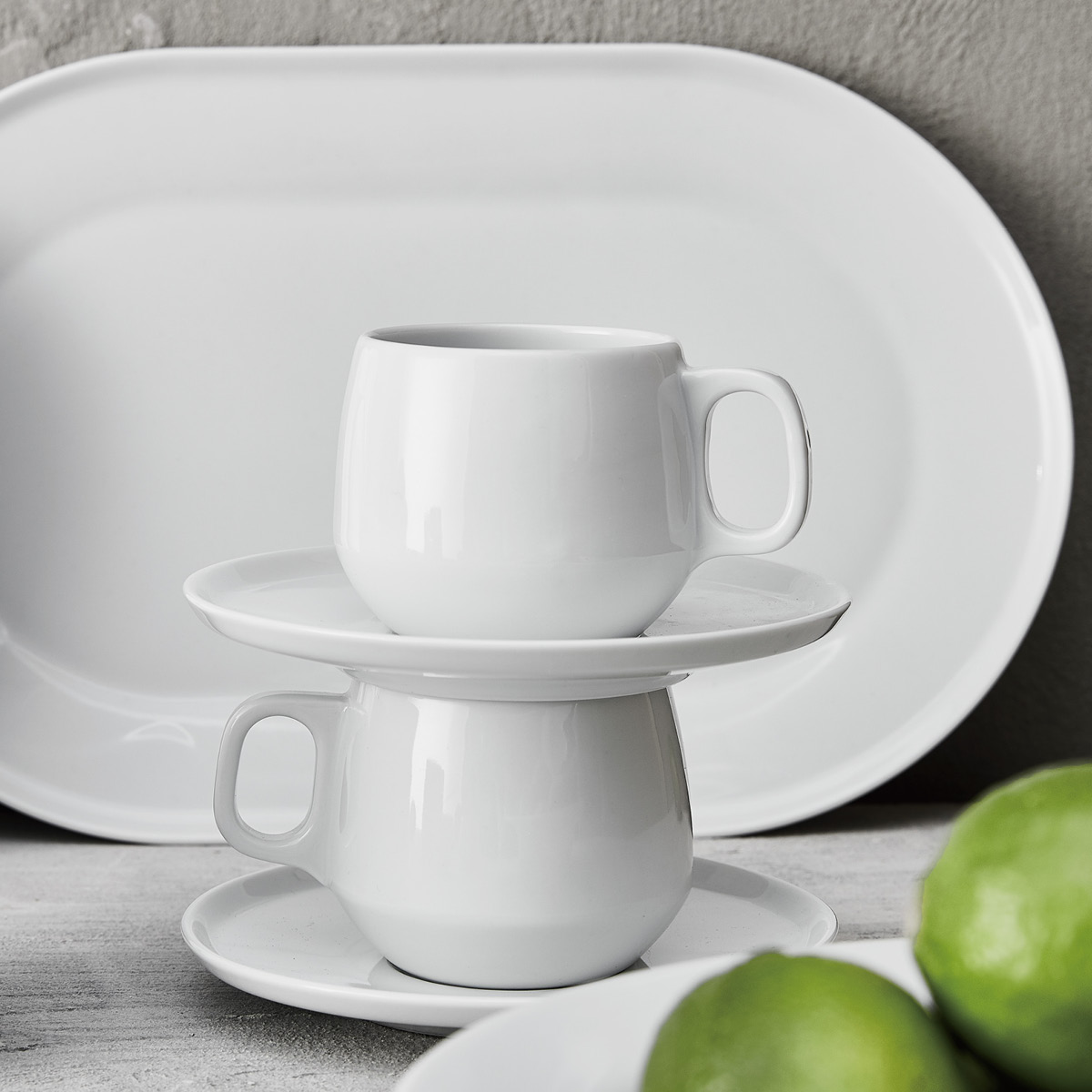 Aida ENSO fat till kopp 15 cm super white