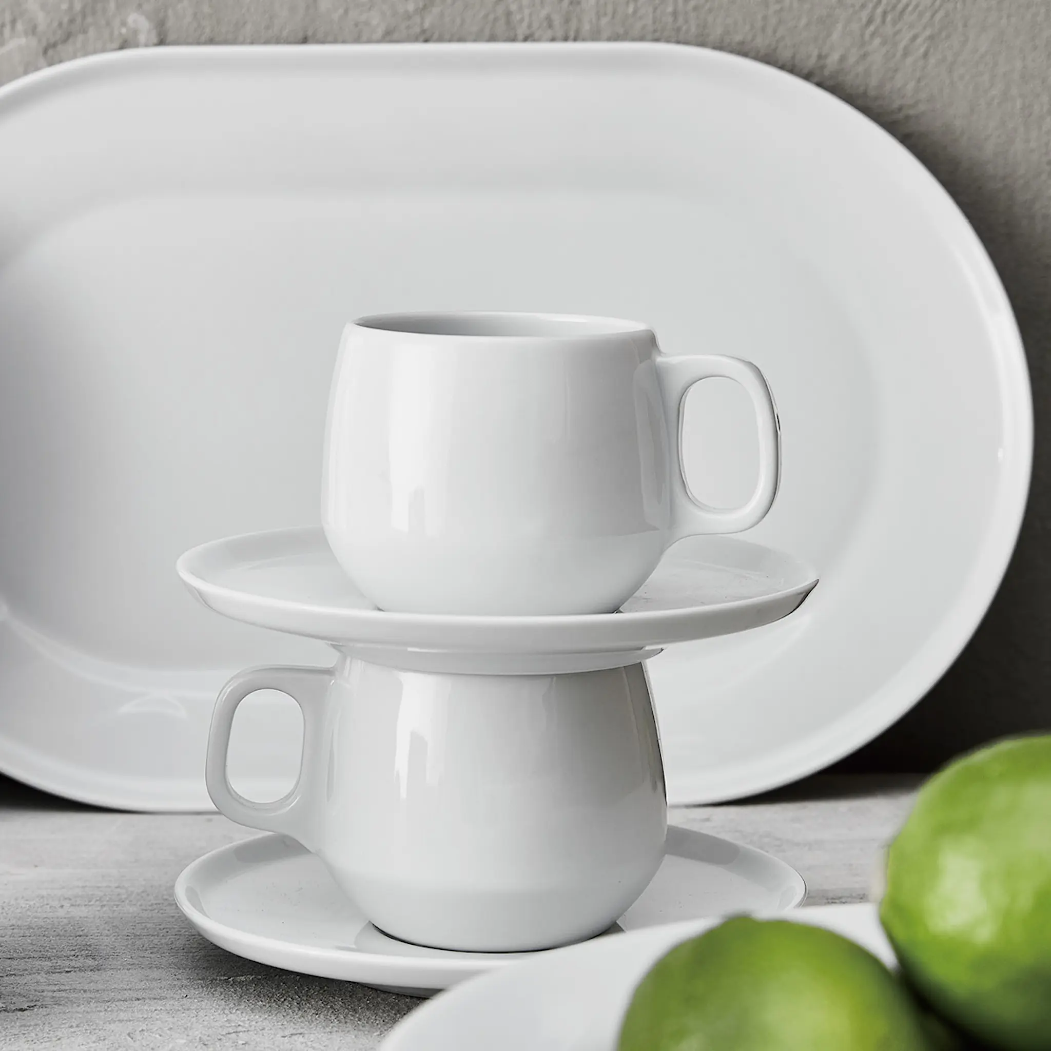 Aida ENSO fat till kopp 15 cm super white