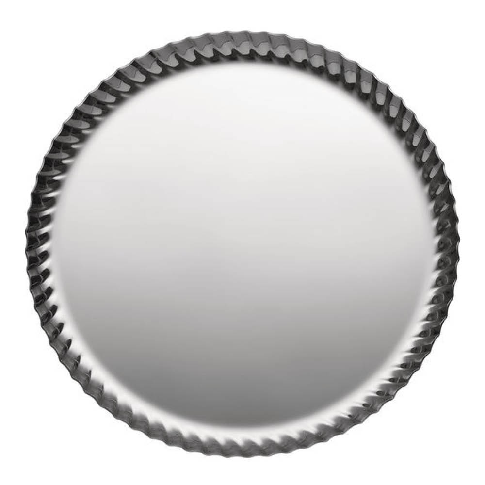 Alessi - Pleats Tarjotin 23 cm Kiiltävä teräs