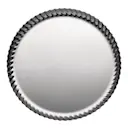 Pleats bricka 23 cm blankt stål