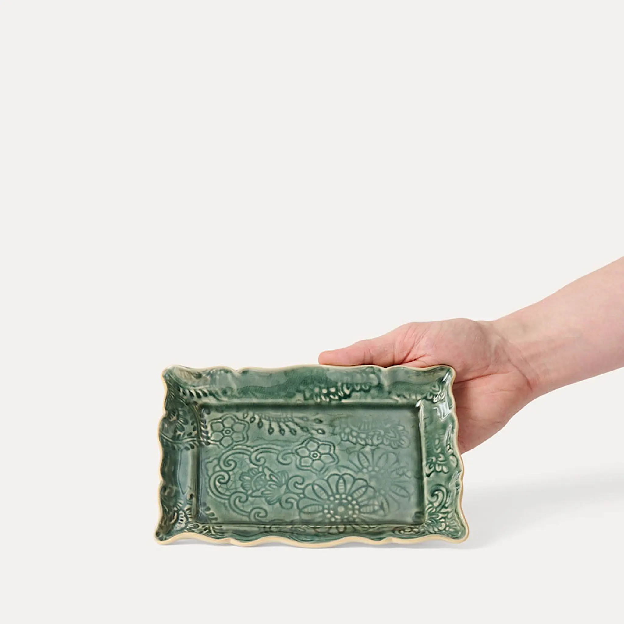 Sthål Arabesque assiett 19x13 cm Dusk