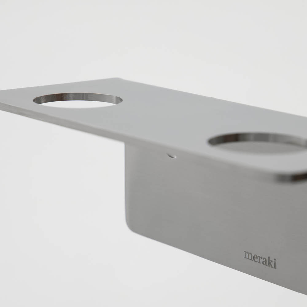 Meraki Såpepumpeholder 2 hull børstet stål