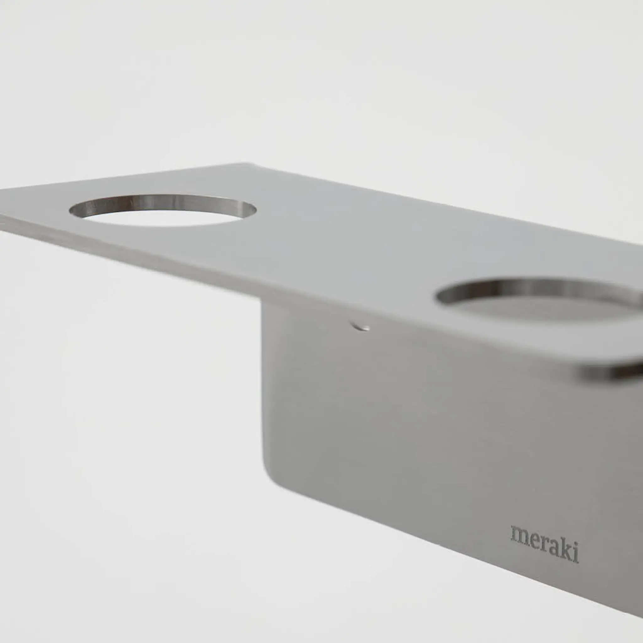Meraki Såpepumpeholder 2 hull børstet stål