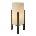 Eruca bordslampa 34 cm brunbetsad/beige textil