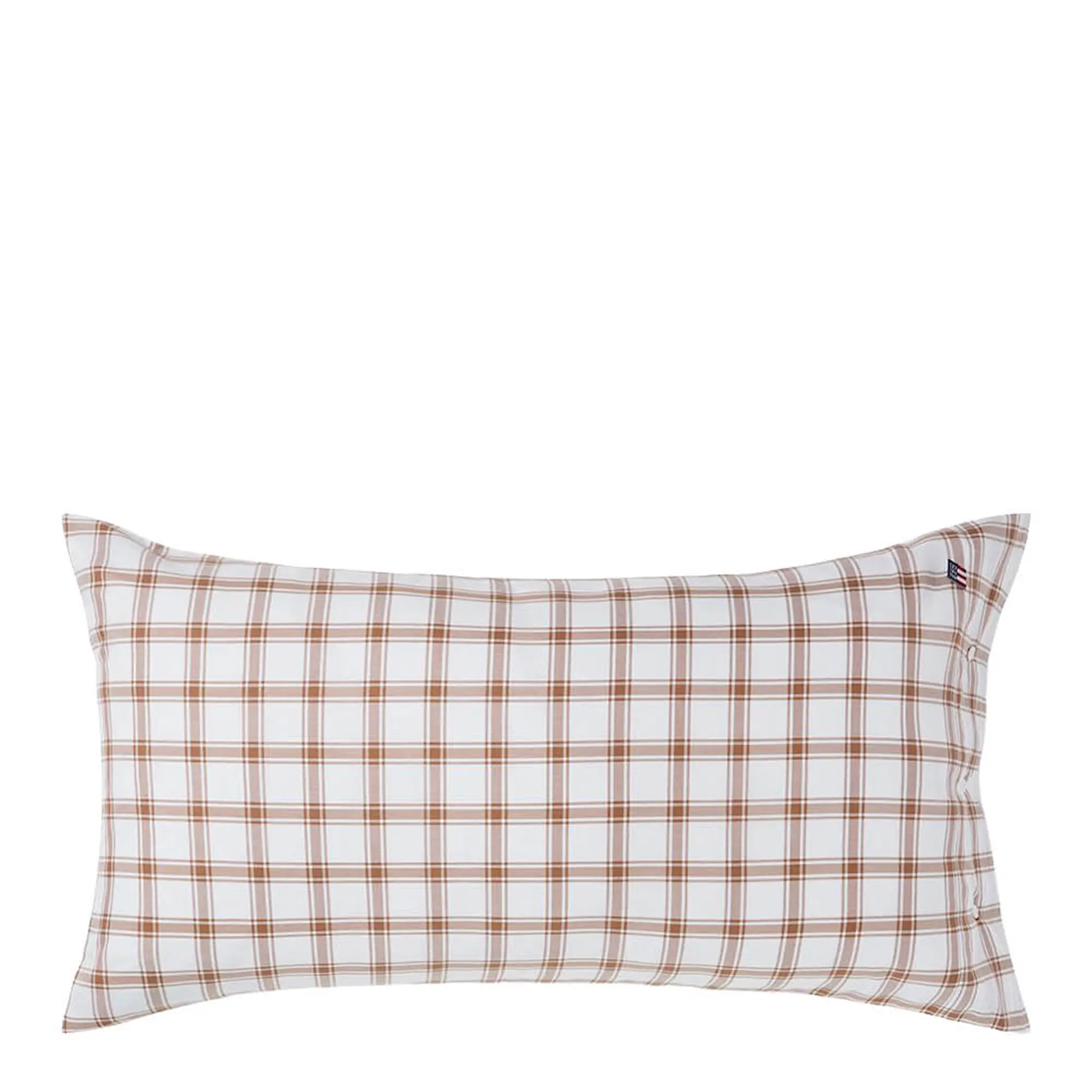 Lexington Örngott 50x90 cm lyocell/bomull pin point rutigt white/fudge