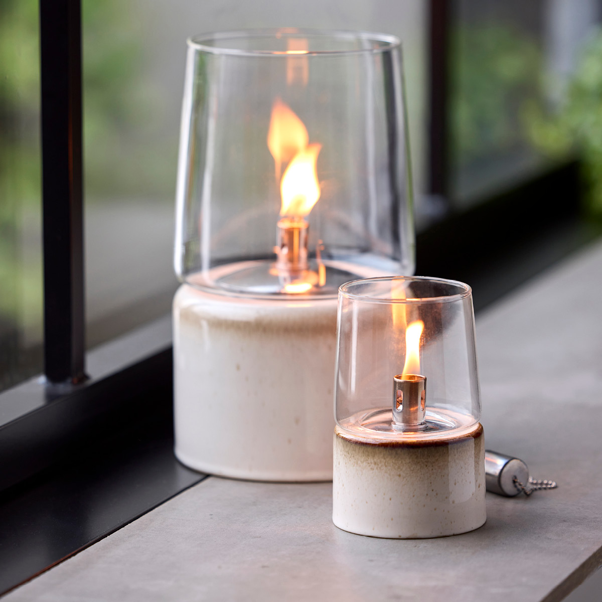 Bitz Gastro Oljelampa 14 cm Gräddvit