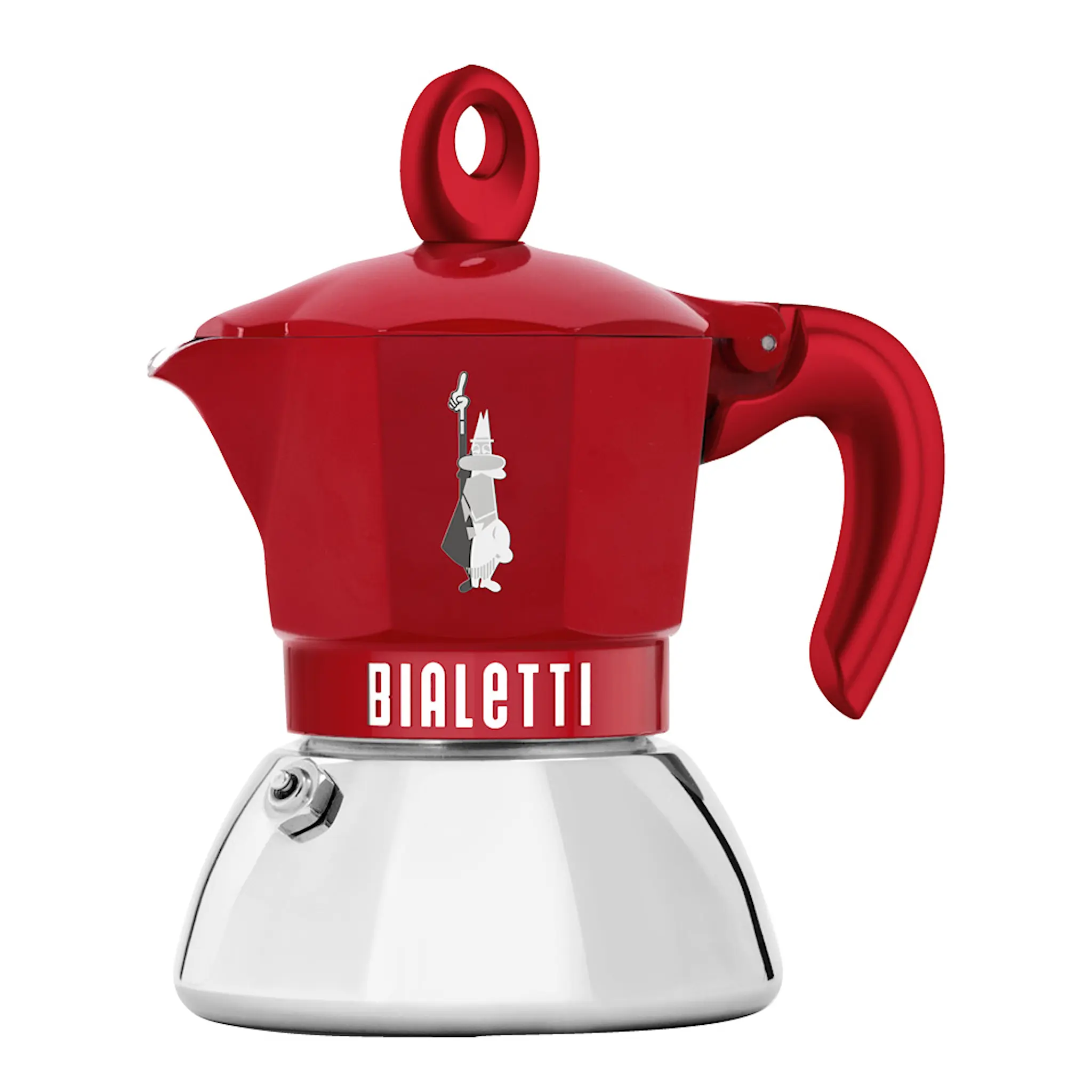 Bialetti Exclusive mokabryggare 2-koppar 10 cl induktion röd