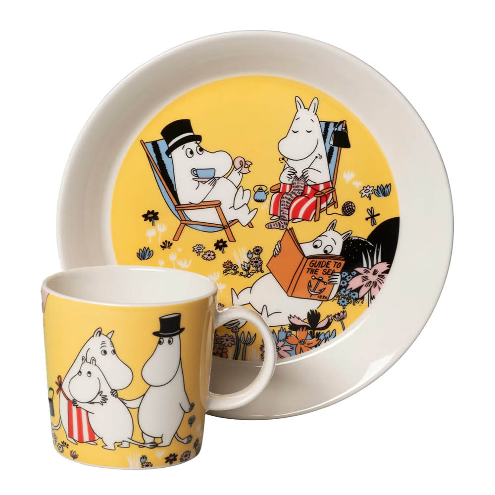 Moomin Arabia Muumi Muumimuki ja lautanen Perheen parissa