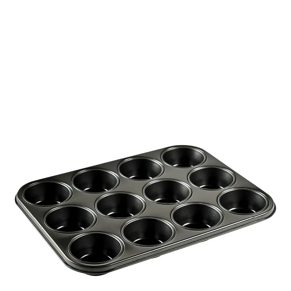 Muffinsform 12 stk 27x36x3 cm stål