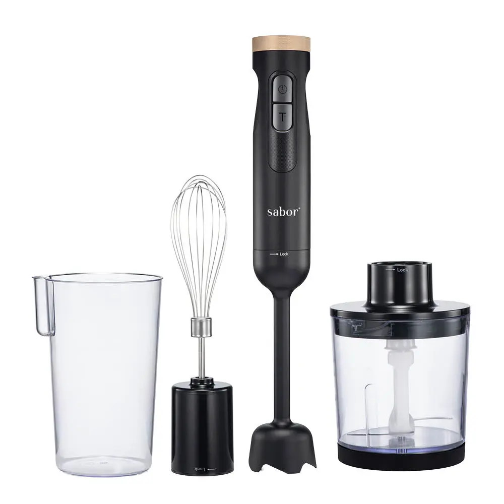 Ultimate stavmikser 1000W 0,5/0,6L svart/klar