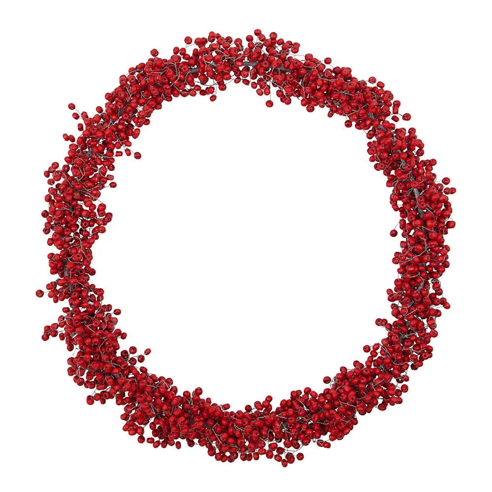 Winter krans 33 cm rød