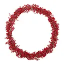 Winter krans 33 cm röd